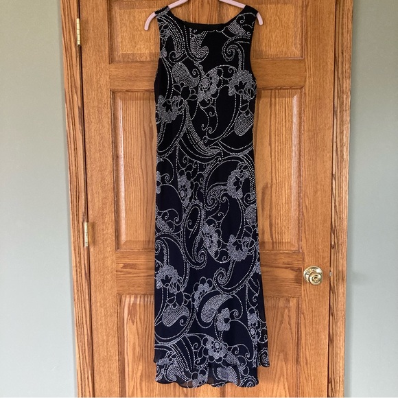 Donna Ricco | Dresses | 55 Donna Ricco Black White Sleeveless Maxi ...